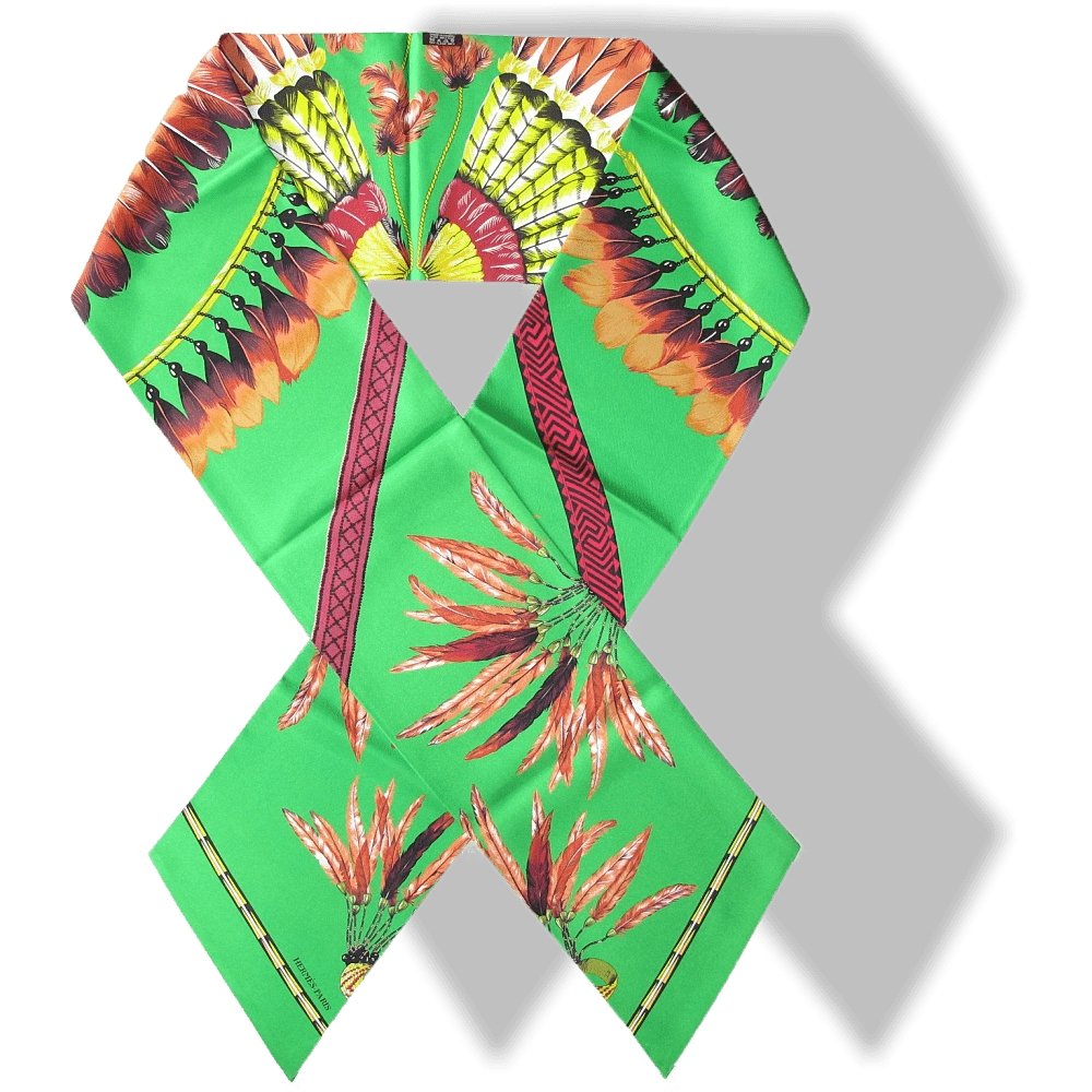 Hermes Brazil by Laurence Bourthoumieux Maxi Twilly Scarf