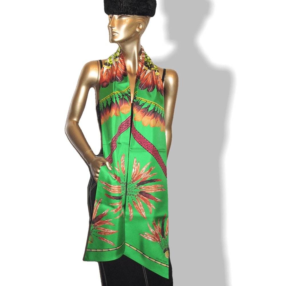 Hermes Brazil by Laurence Bourthoumieux Maxi Twilly Scarf
