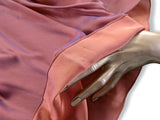 Hermes 2000s Orange/Rose Changeante SPLENDEUR DES MAHARAJAS Old Parchment Effect Mousseline Dress, RARE!