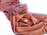 Hermes 2000s Orange/Rose Changeante SPLENDEUR DES MAHARAJAS Old Parchment Effect Mousseline Dress, RARE!