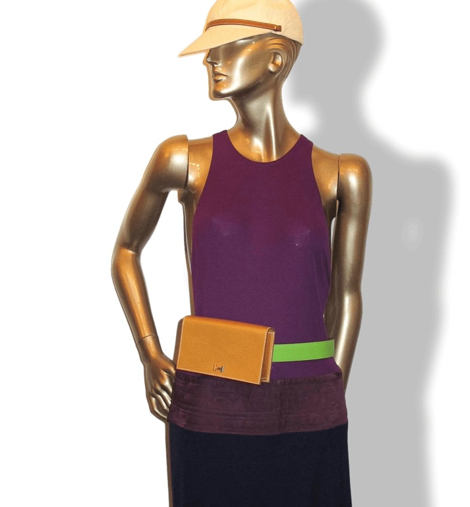 Hermes 2001 Natutal Cow Leather POCHETTE STABLE Belt Bag, BNWTIB!