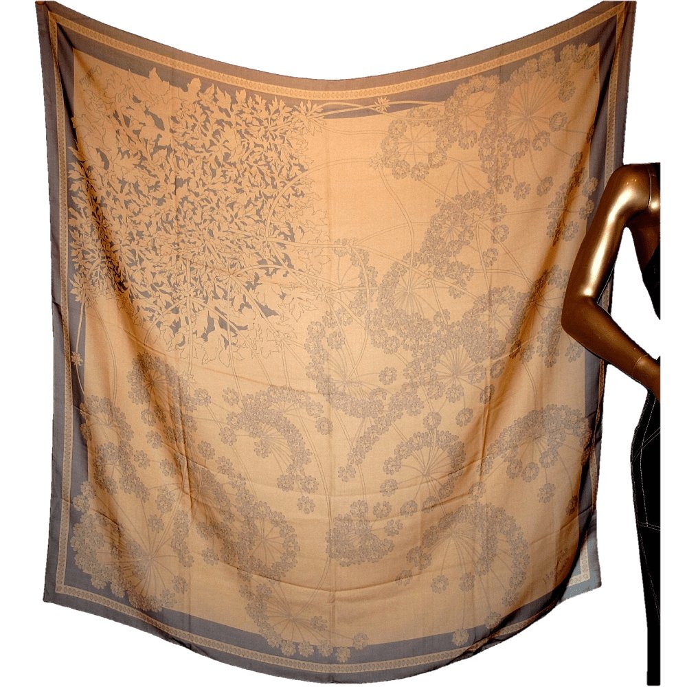 Hermes Queen Anne's Lace Ombrelles Antoine de Jacquelot Mousseline 140