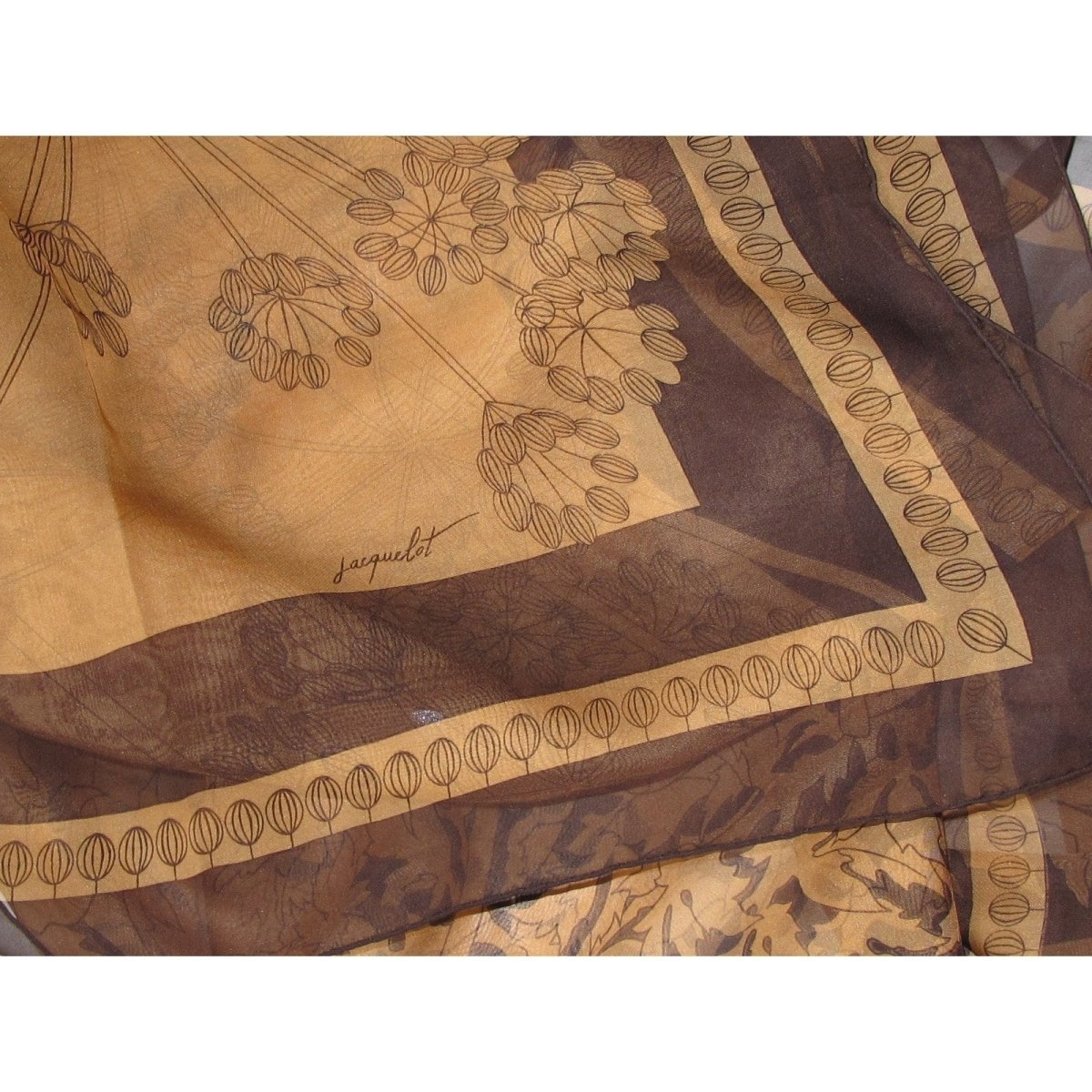 Hermes Queen Anne's Lace Ombrelles Antoine de Jacquelot Mousseline 140