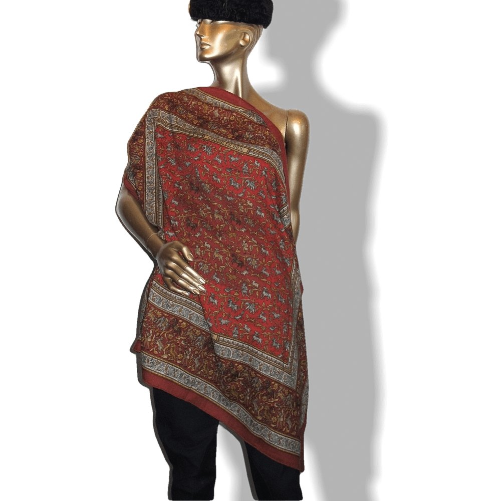 Hermes Chasse en Inde by Michel Duchene Cashmere 90