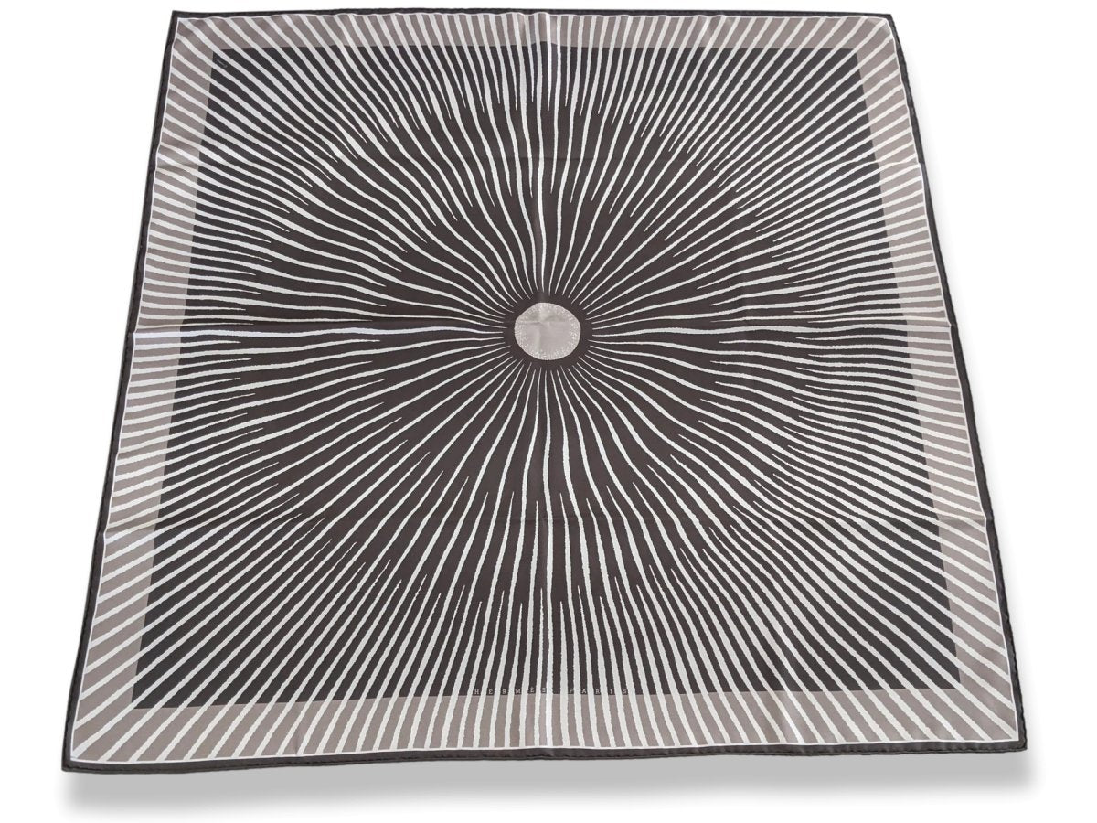 Hermes 2003 Anthracite/Etoupe "Soleil" by Fred Rawyler Twill 90, New!