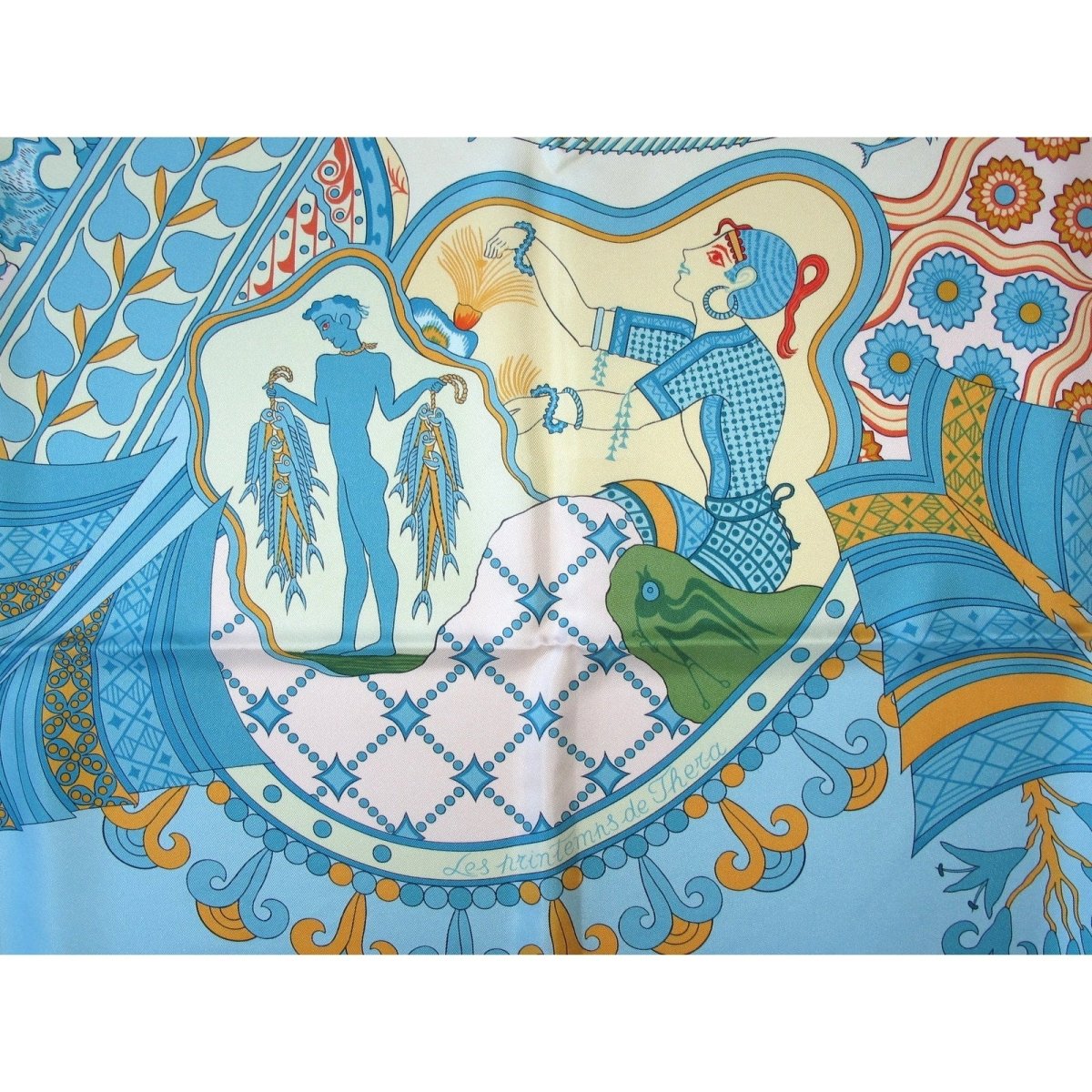 Hermes Le Printemps de Thera by Julia Abadie Twill 90