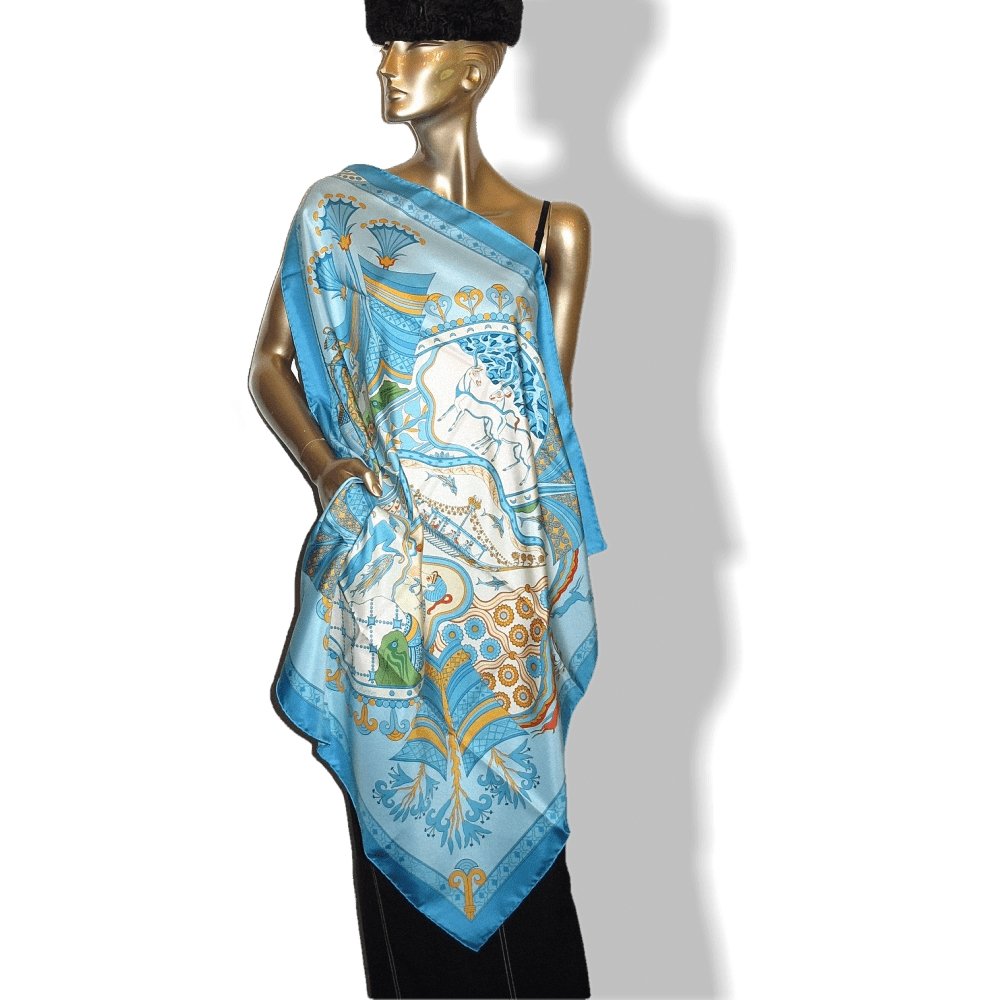 Hermes Le Printemps de Thera by Julia Abadie Twill 90