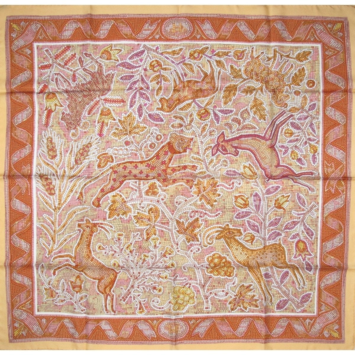 Hermes carre Mosaics Pavement Twill 90