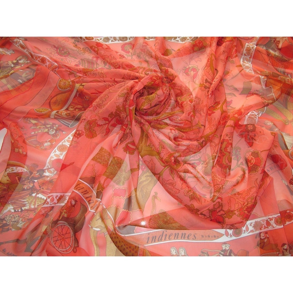 Hermes 2003 Pink Fantaisies Indiennes Mousseline 140 - poupishop