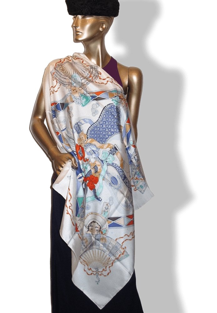Hermes Au Clair de la Lune Mon Ami Pierrot Twill 90