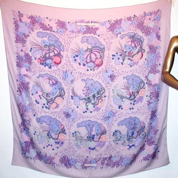 Hermes De la Citrouille a la Caleche Shawl Rare!