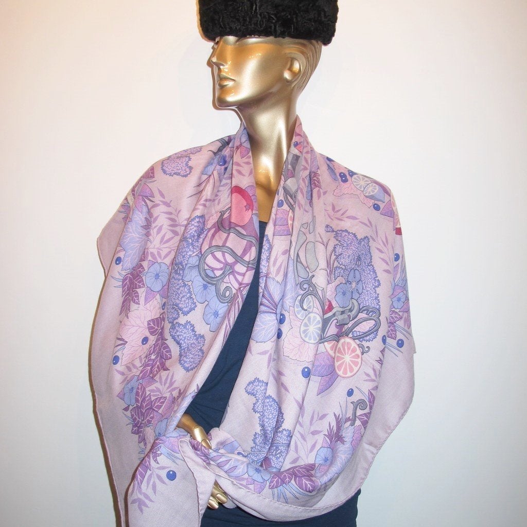 Hermes De la Citrouille a la Caleche Shawl Rare!