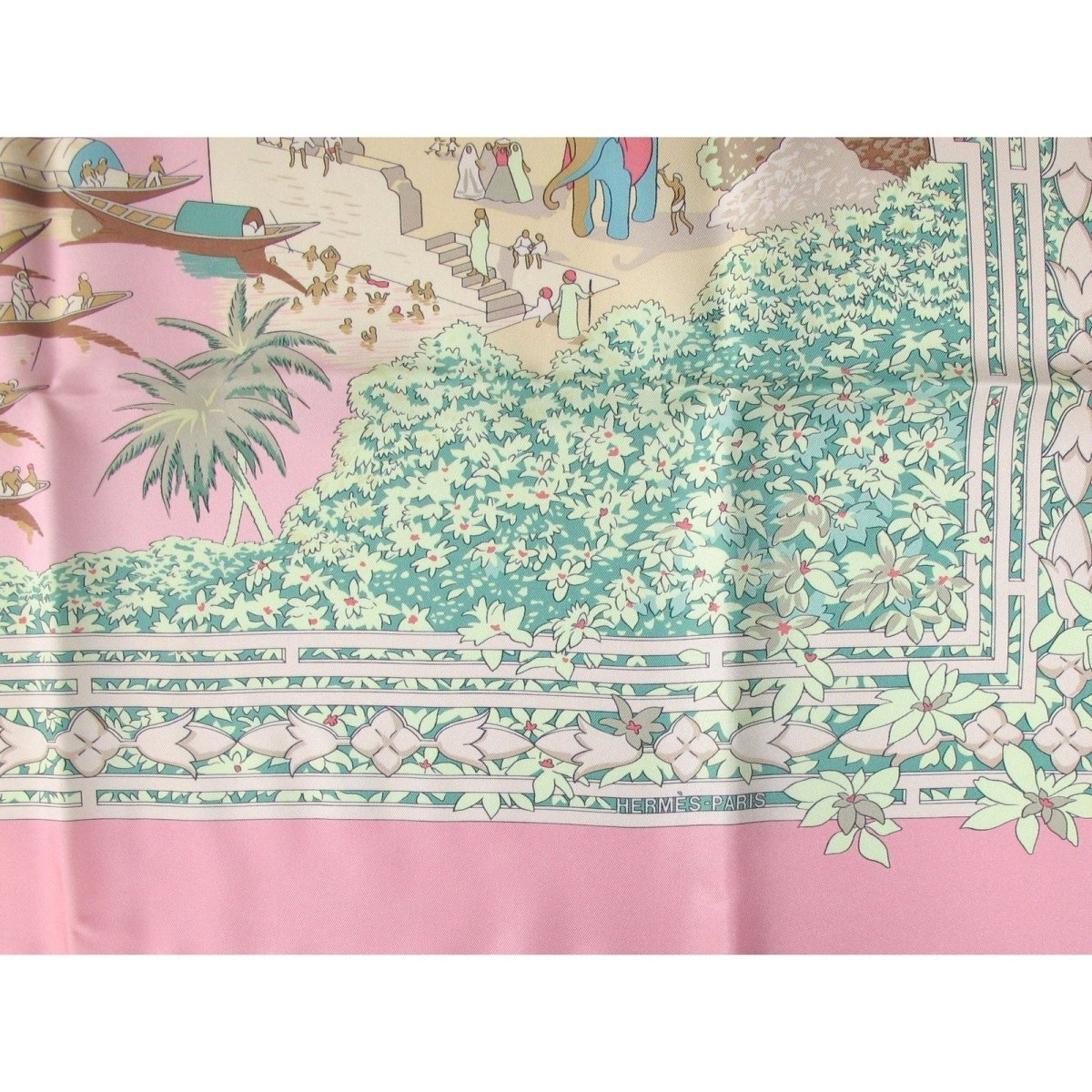 Hermes Le Fleuve Sacre by Vatherine Baschet Twill 90