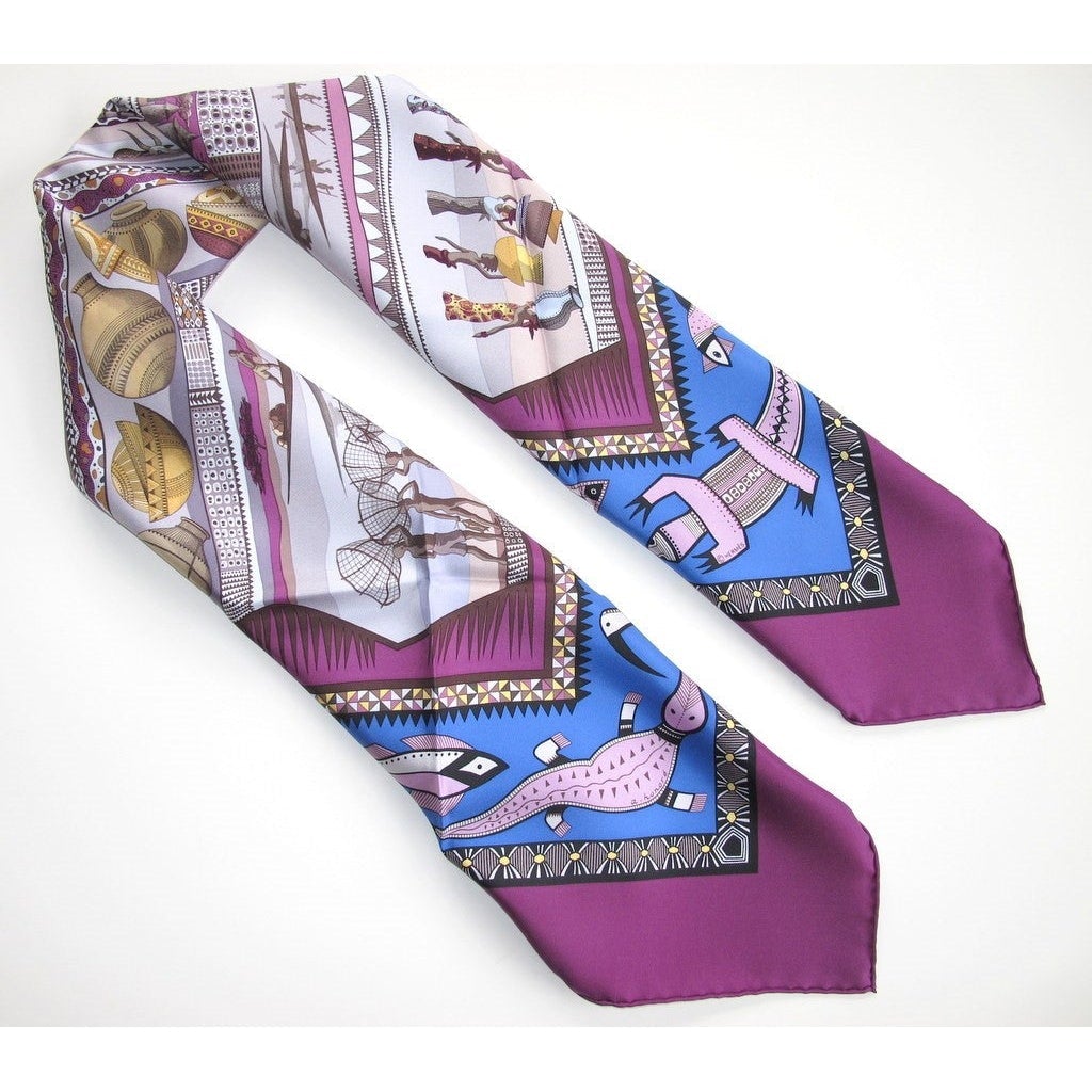 Hermes 2005 cw03 Purple Vie du Fleuve Twill 90 New!