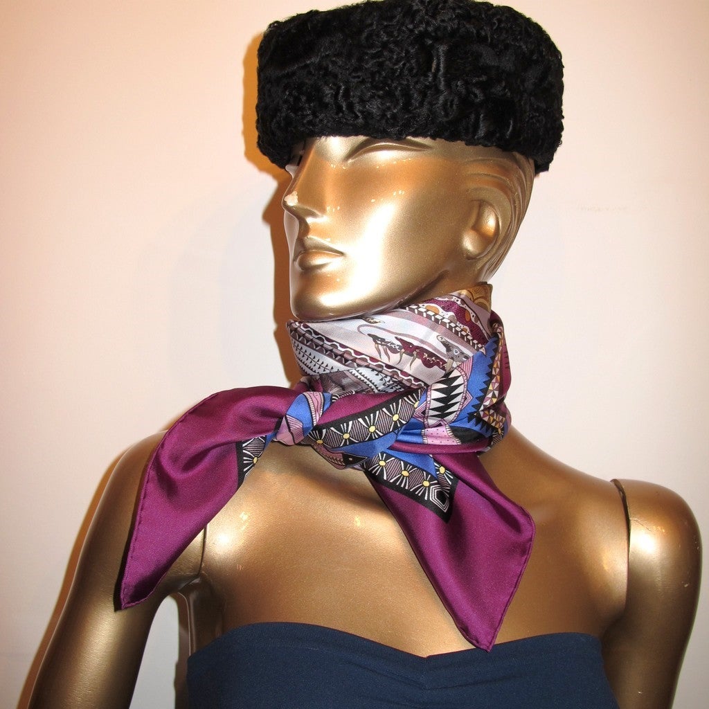 Hermes 2005 cw03 Purple Vie du Fleuve Twill 90 New!