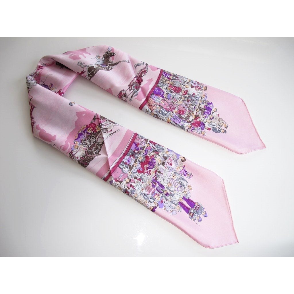 Hermes 2005 cw21 Pink Cirque Molier Dumas Twill 90 New