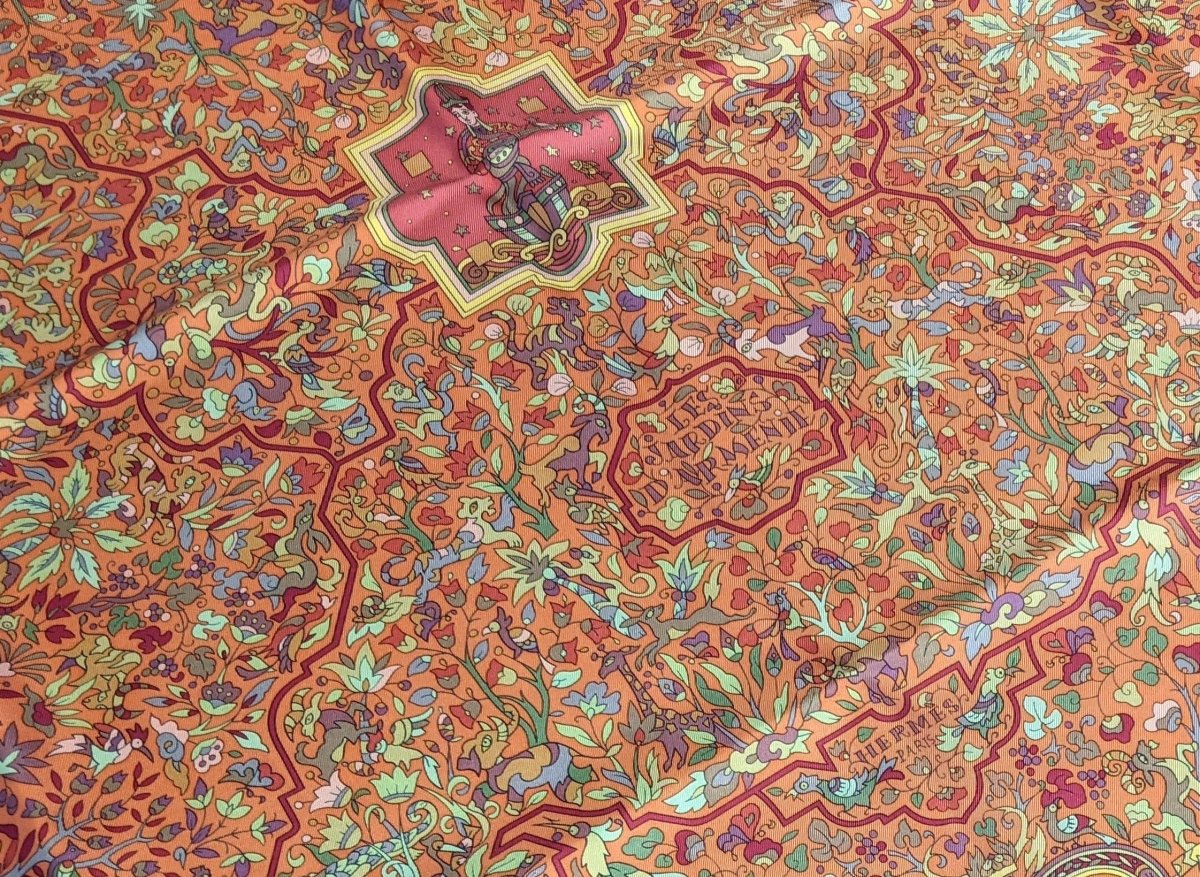 Hermes 2005 JARDINS D'ARMENIE by Karen Petrossian Twill 90, NIB!