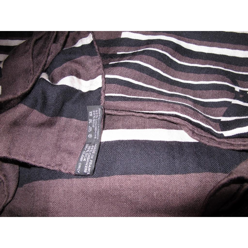Hermes 2006 H au Galop Shawl Bali Barret Unisex Cashmere Shawl 140 - poupishop