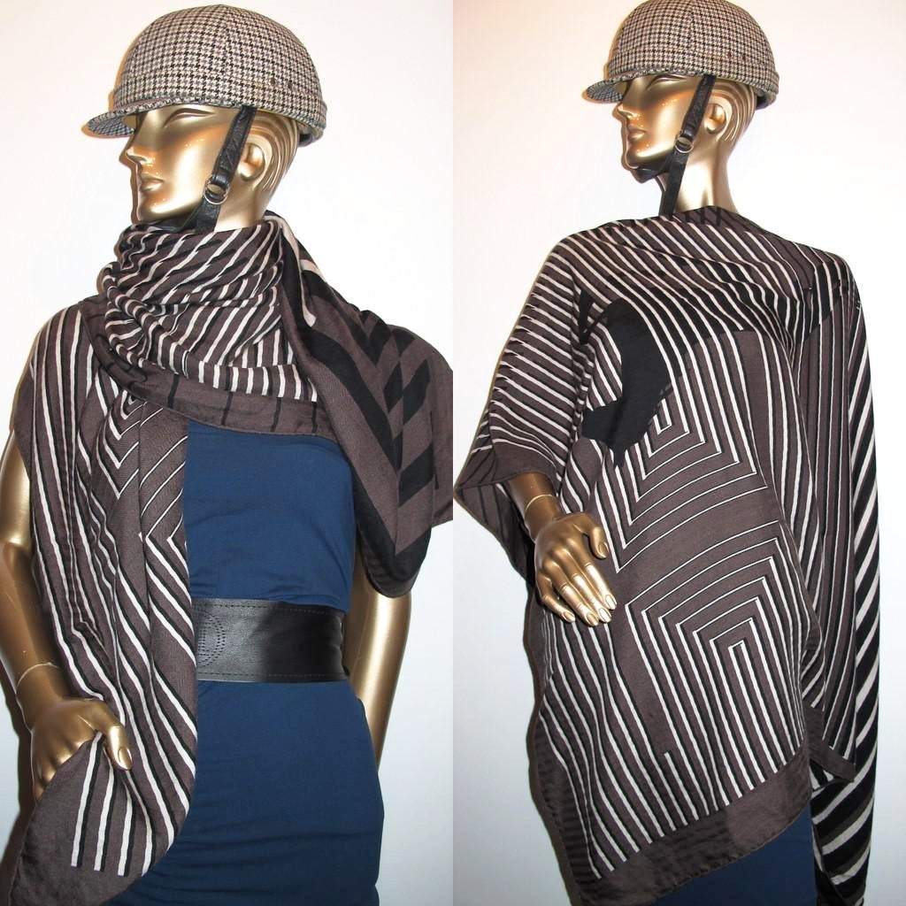 Hermes 2006 H au Galop Shawl Bali Barret Unisex Cashmere Shawl 140 - poupishop