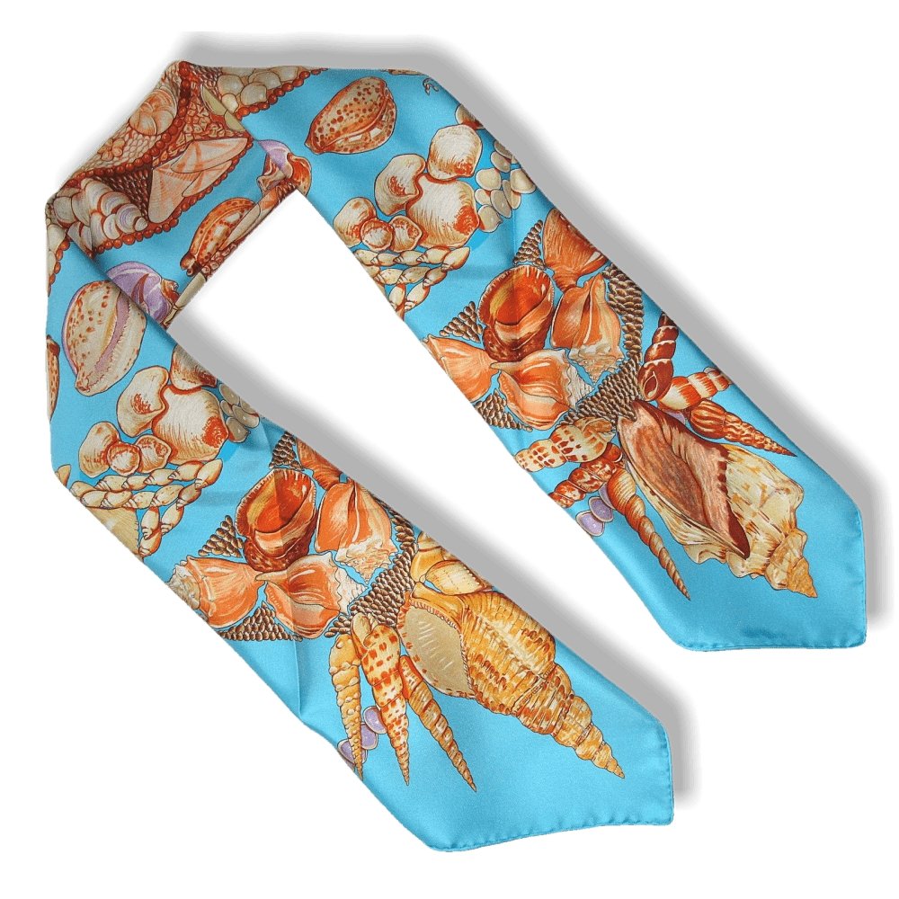 Hermes 2006 Turquoise Special Issue Saint - Barthelemy Rocaille Twill 90cm, NIB! - poupishop