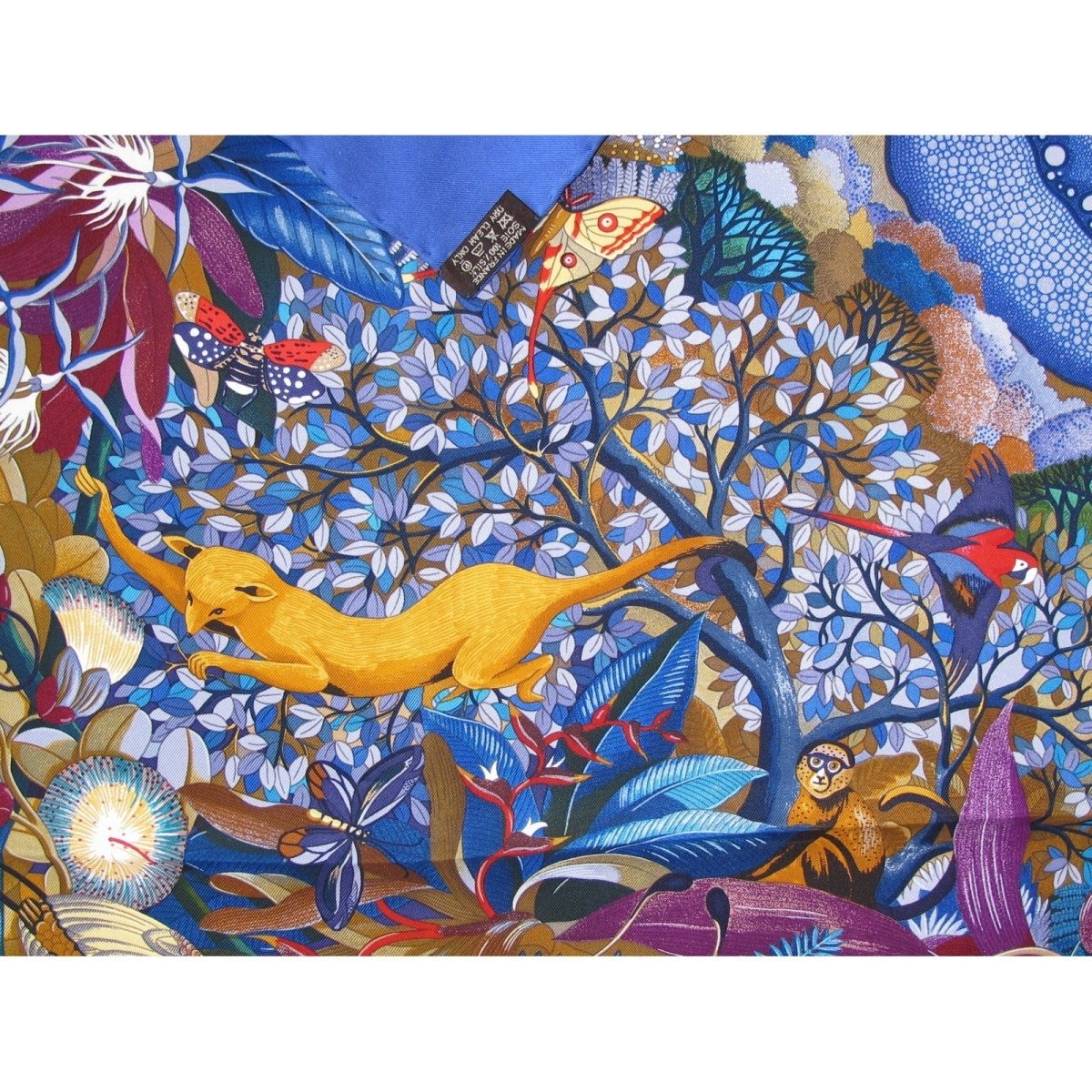 Hermes Au Coeur de la Vie by Aline Honore Twill 90 Scarf