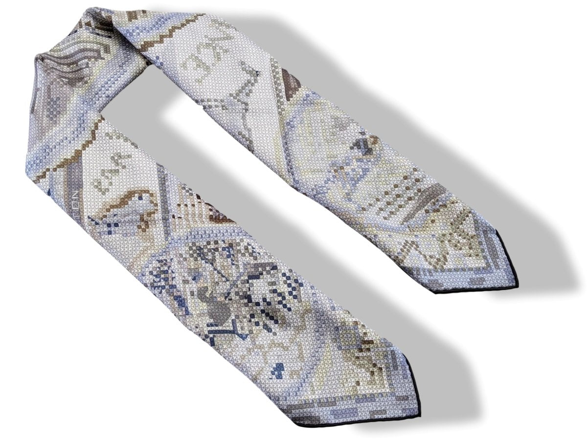 Hermes 2007 Grey CHEVAUX DE FRANCE by Philippe Dumas Twill 90