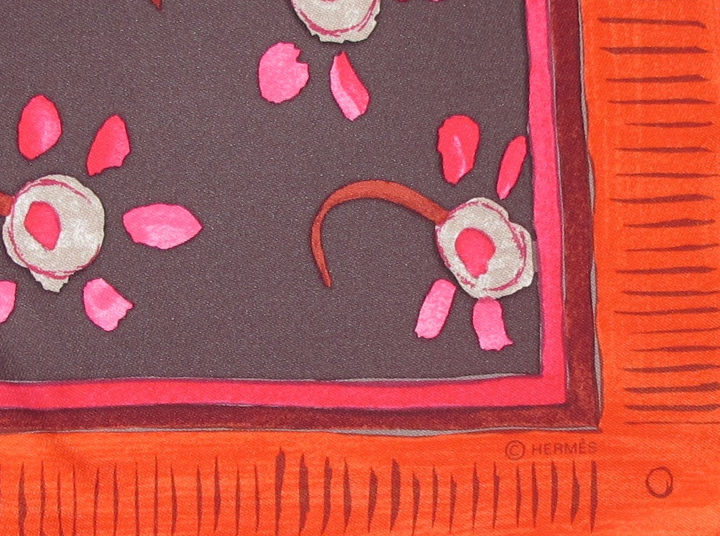 Hermes Beloved India Blanc Matte Overlay Twill Silk