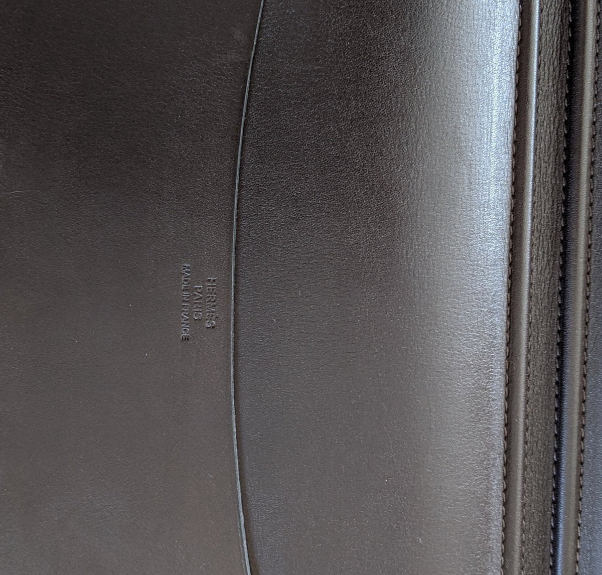 Hermes 2008 Chocolate Barenia Calfskin Cover GLOBE-TROTTER 2 PINS with Silver Pen, BNWTIB!