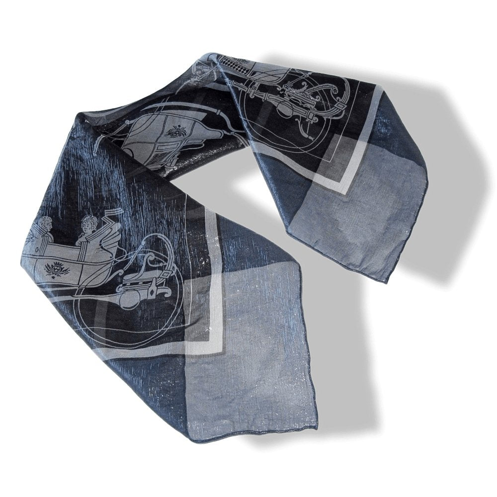 Hermes Special Issue Iridescent Glam Ex Libris 70% Silk Scarf 70cm