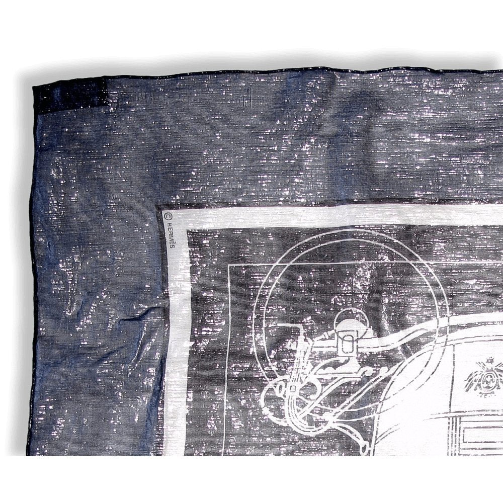 Hermes Special Issue Iridescent Glam Ex Libris 70% Silk Scarf 70cm