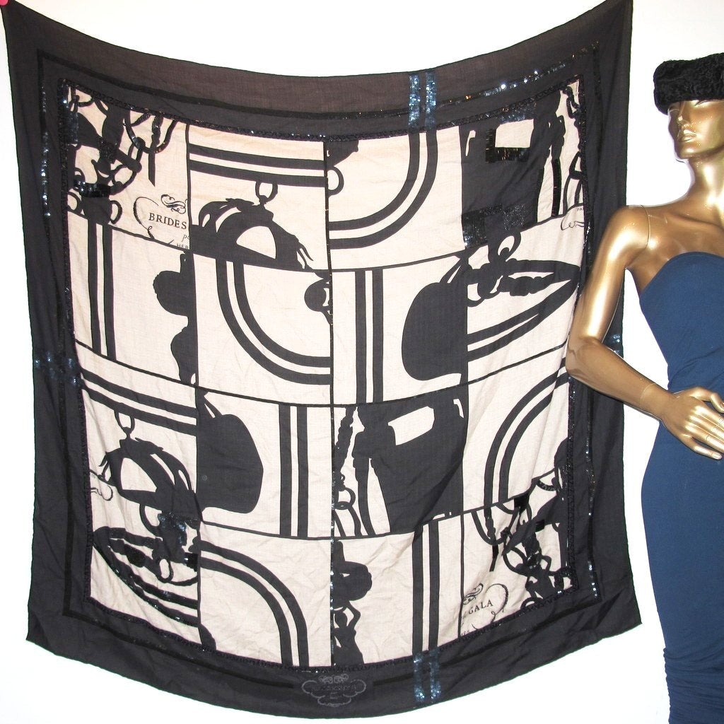 hermes embroidered shawl brides de gala en desordre shiny