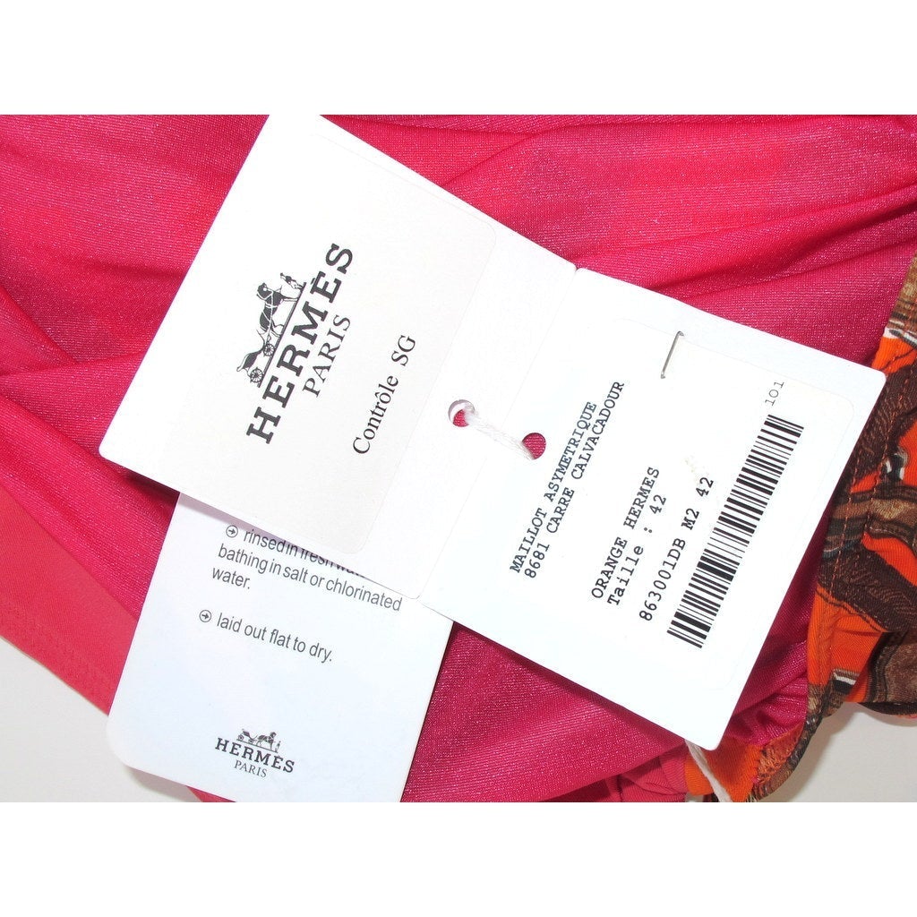 Hermes asymetric swimsuit Cavalacdour