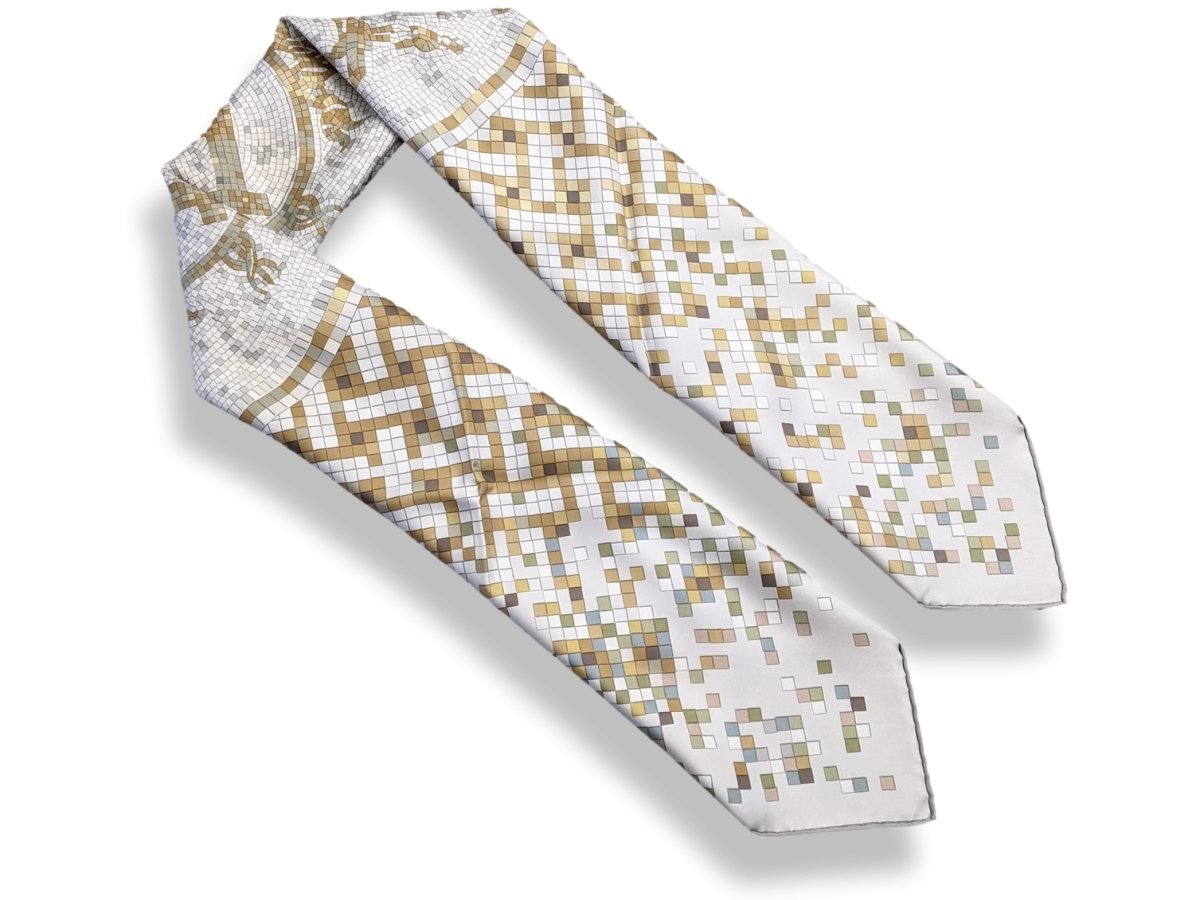 Hermes 2008 Gris Mosaique au 24 Faubourg by Benoit Pierre Emery Twill 90