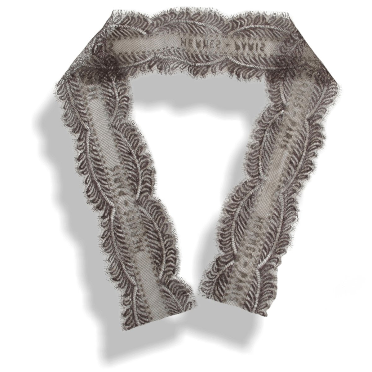 Hermes Lace Dentelles Embroidered Twilly Bandeau