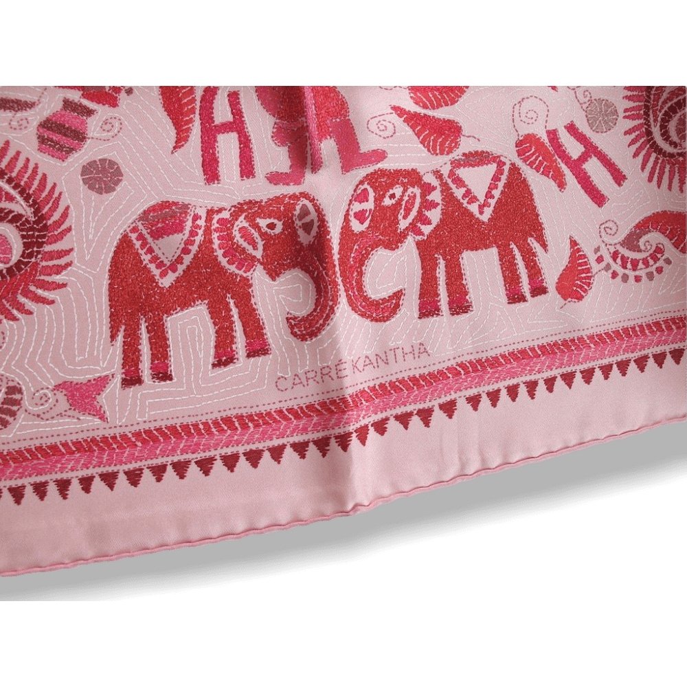 Hermes Kantha carre pink
