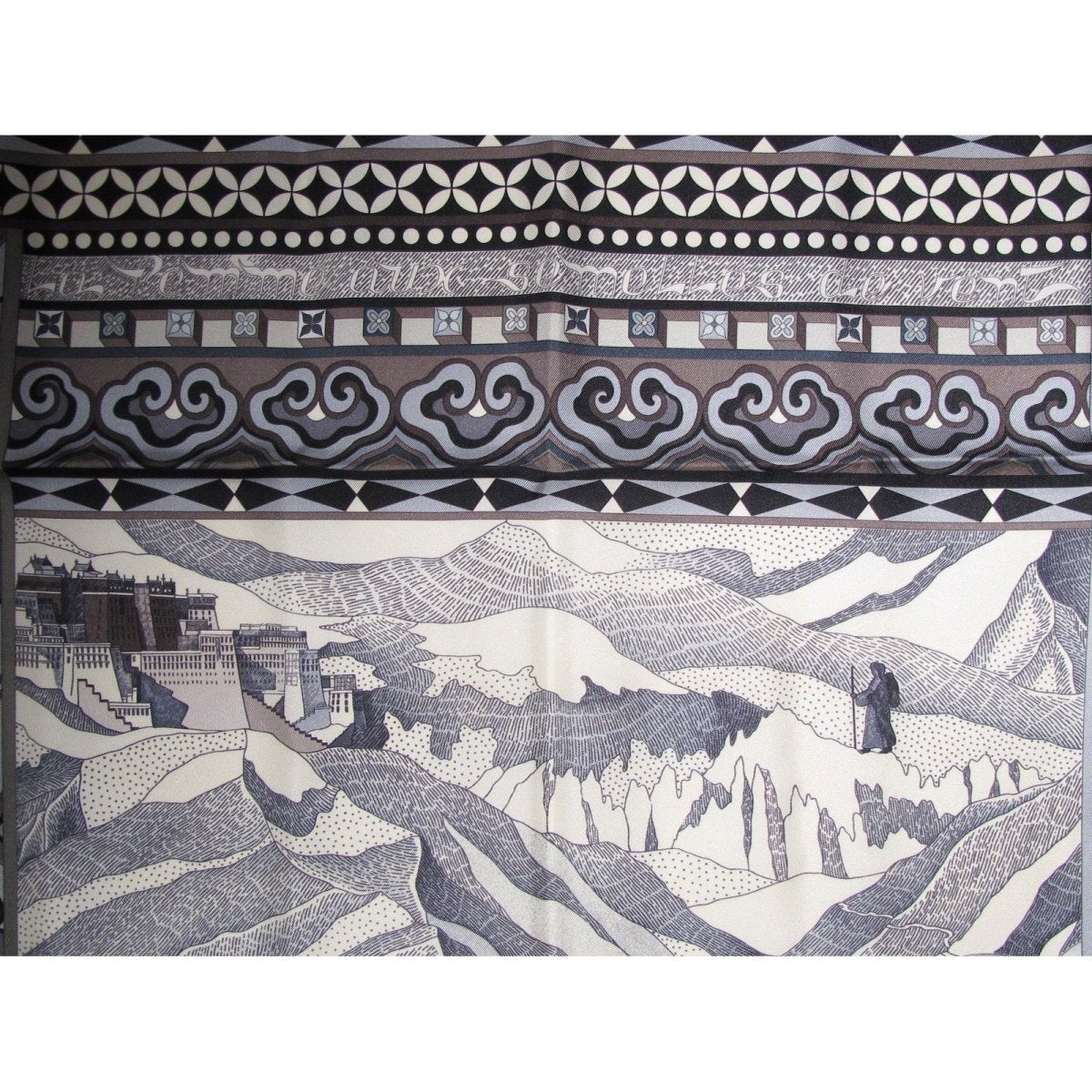 Hermes La Femme aux Semelles de Vent by Aline Honore Scarf 90