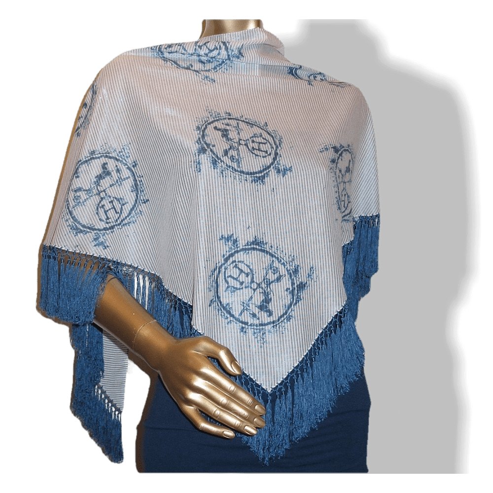 Hermes Cotton/Silk Ex Libris Fringed Pointe Nomade Limited