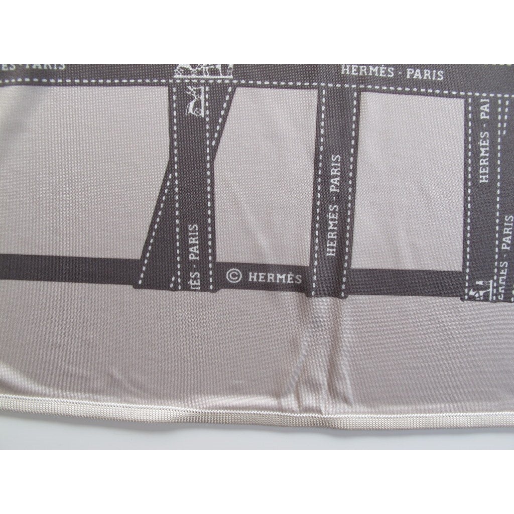Hermes 2009 Etoupe Bolduc Jersey Fluide 90, NIB! - poupishop