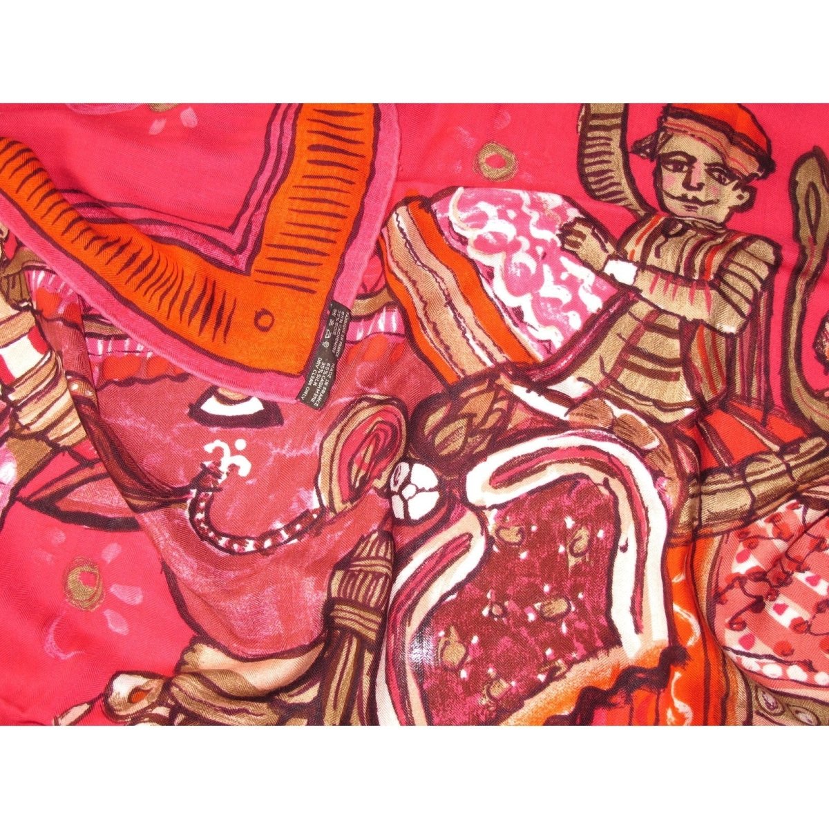 Hermes BELOVED INDIA by Philippe Dumas Cashmere Shawl 140