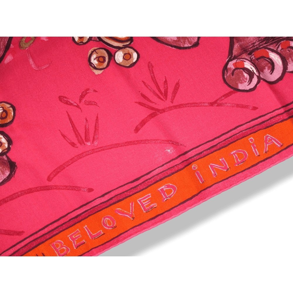 Hermes BELOVED INDIA by Philippe Dumas Cashmere Shawl 140