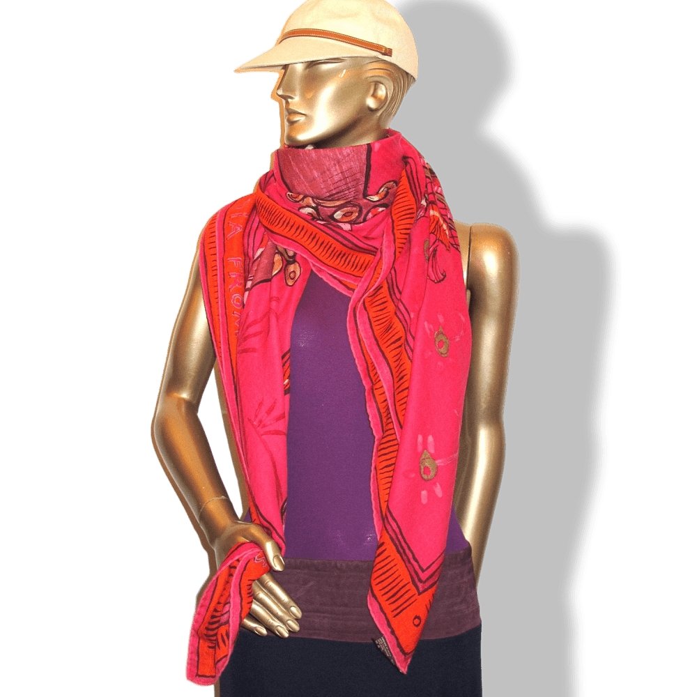 Hermes BELOVED INDIA by Philippe Dumas Cashmere Shawl 140