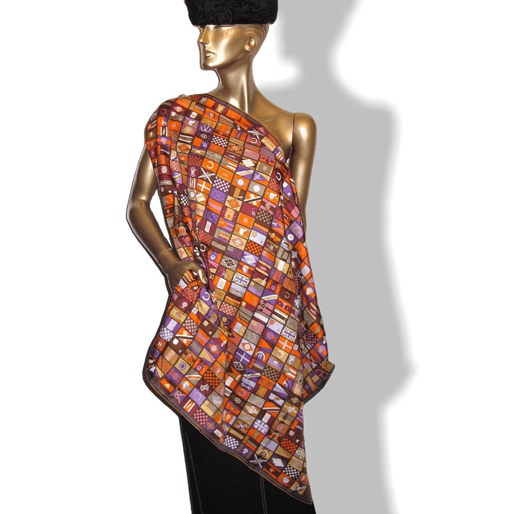 Hermes Hermes En Voyage Twill 90