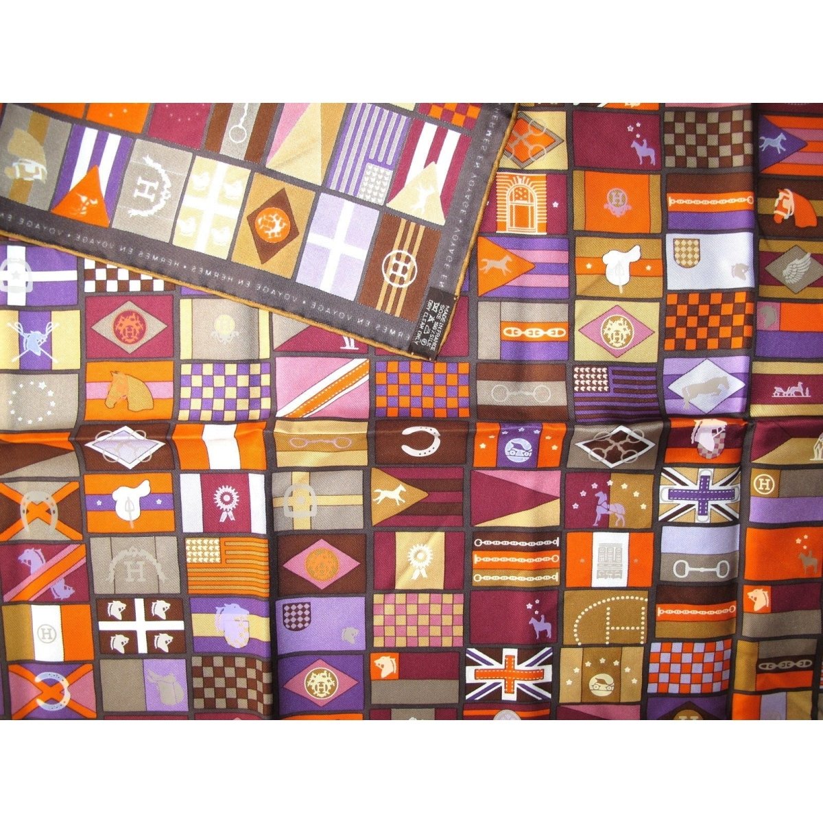 Hermes Hermes En Voyage Twill 90