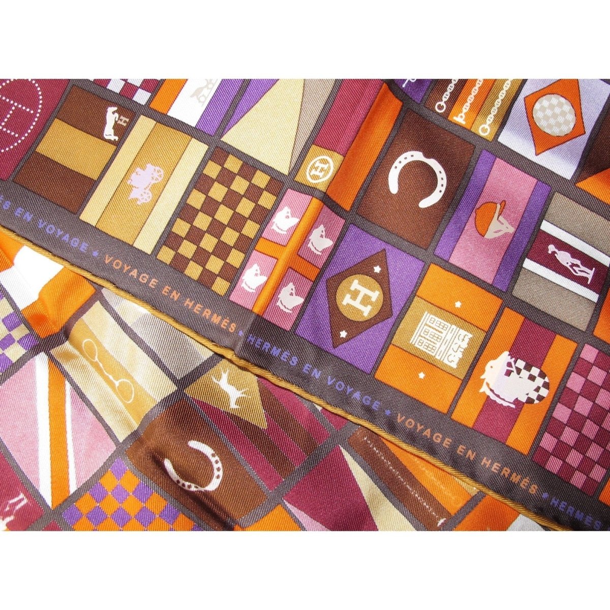 Hermes Hermes En Voyage Twill 90