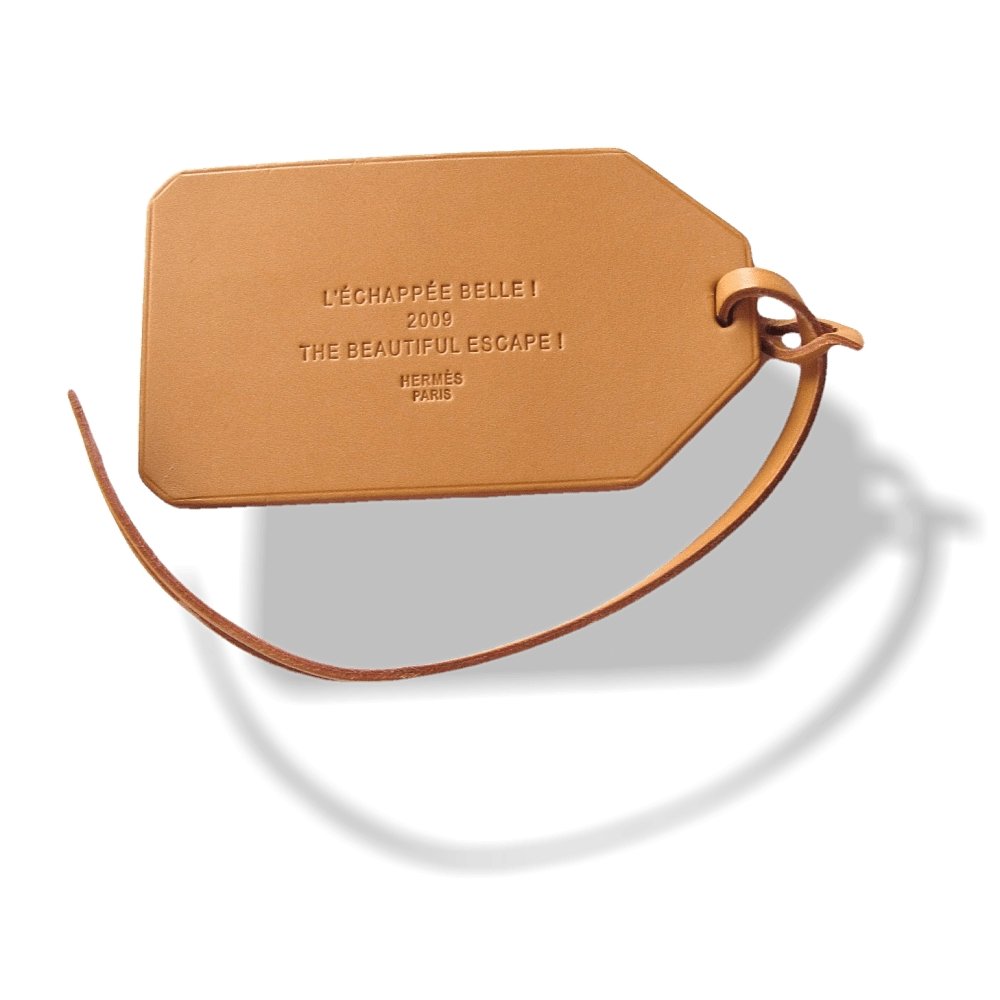 Hermes 2009 Special Issue L'Echappee Belle Travel Luggage Tag Bag Charm, New! - poupishop