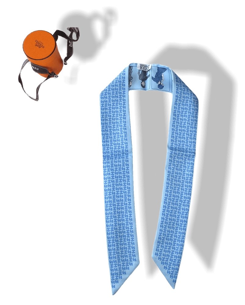 Hermes 2010 Blue Printemps Ete 69, Automne Hiver 70 Twilly, NIB! - poupishop