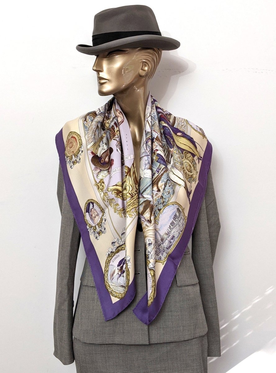 Hermes 2010 Col 10 MARQUIS DE LAFAYETTE by Kermit OliverTwill 90cm, Superb! - poupishop