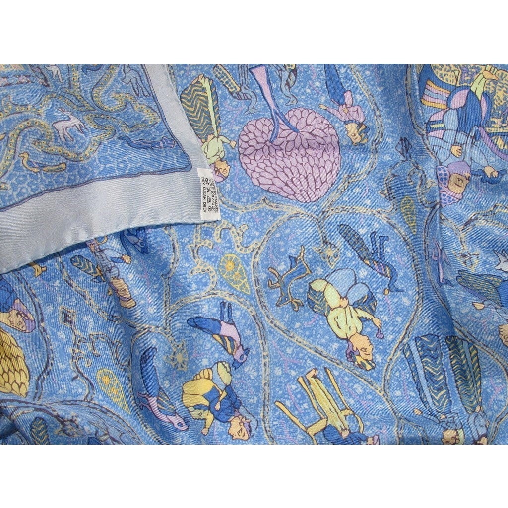 Hermes 2010 cw08 Lavande Lalbhai Summer Silk Shawl 140 - poupishop