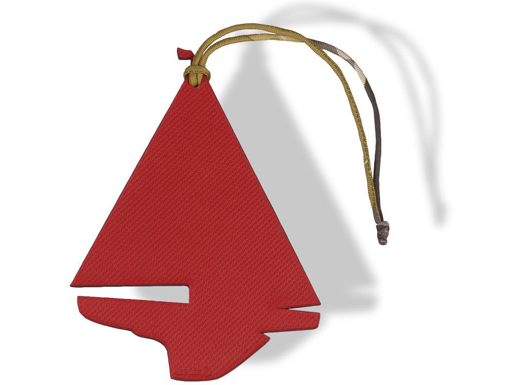Hermes 2010 Orange/Red Rouille Boat Petit H Bag Charm GM, NIB! - poupishop