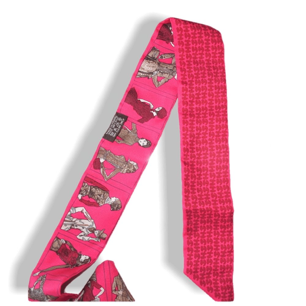 Hermes 2010 Pink Printemps Ete 69, Automne Hiver 70 Twilly, NIB! - poupishop